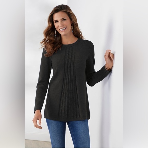 Soft Surroundings Priscilla Pullover Tunic Sweater, Size 1X - Picture 1 of 8